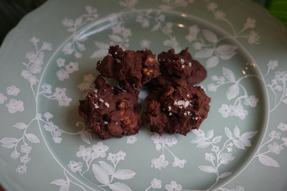 Chelcie's Sweet & Salty Chocolate Clusters