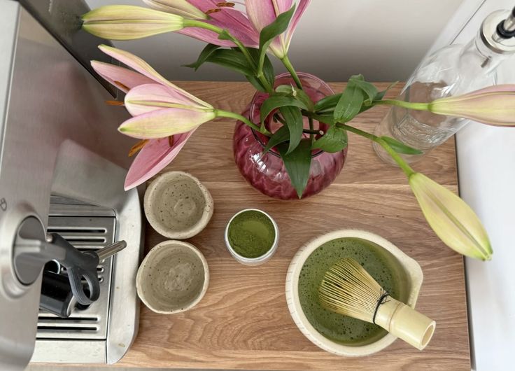 Strawberry Matcha Latte